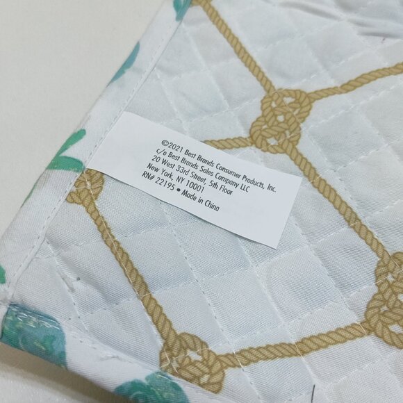 Best Brands Reversible Quilted Placemats - 4 Total Coastal Sea Shell 13"x18" NWT - Picture 8 of 8